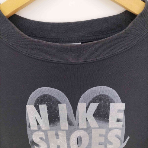 ナイキ NIKE 00S グレータグ SHOES NEVER SMILE プリント クルーネック スウェット メンズ import:M