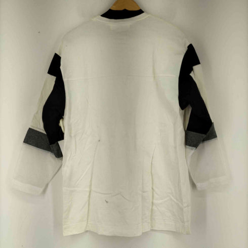 トーガビリリース TOGA VIRILIS 異素材切替デザイン L/S Tシャツ メンズ JPN:46