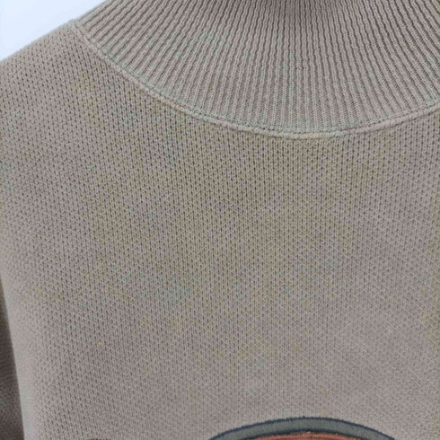 Vittorio Forti イタリア製 ロゴ刺繍 ハイネック コットン ニット メンズ EUR:50