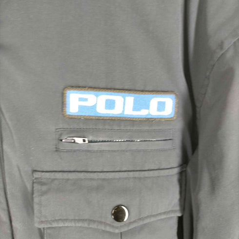 ポロバイラルフローレン Polo by RALPH LAUREN 90S RL 1992 Down Jacket エポレット チンストラップ付 ダウンジャケット メンズ JPN:M