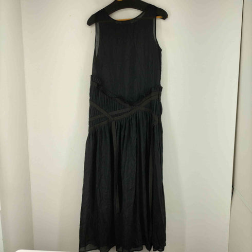 DIDDI STUDIO シースルーギャザーデザインノースリーブワンピース レディース import:M