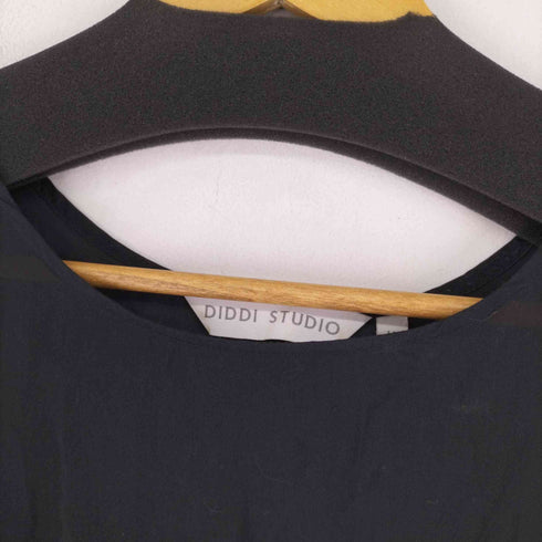 DIDDI STUDIO シースルーギャザーデザインノースリーブワンピース レディース import:M