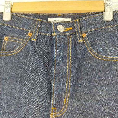マウジー moussy JWOWテーパード ワンウォッシュ デニムパンツ レディース US:24