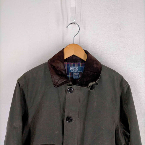 ポロバイラルフローレン Polo by RALPH LAUREN 90S 裏地チェック オイルドジャケット メンズ JPN:S