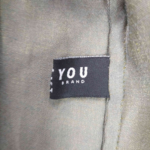 ノーカラーシャイニー L/S シャツ レディース