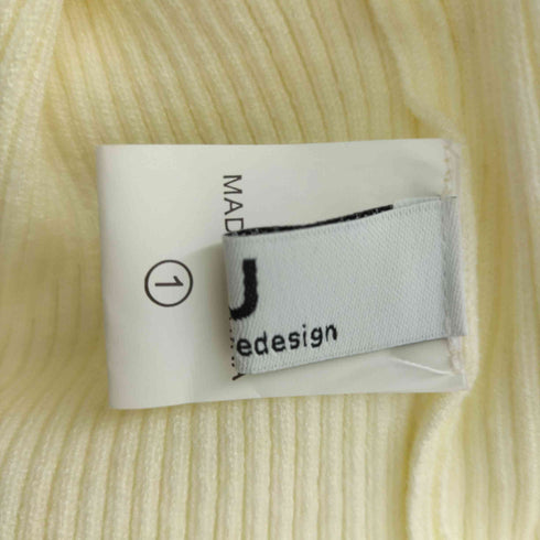U ボタンデザインハイネックニットトップス レディース JPN:1
