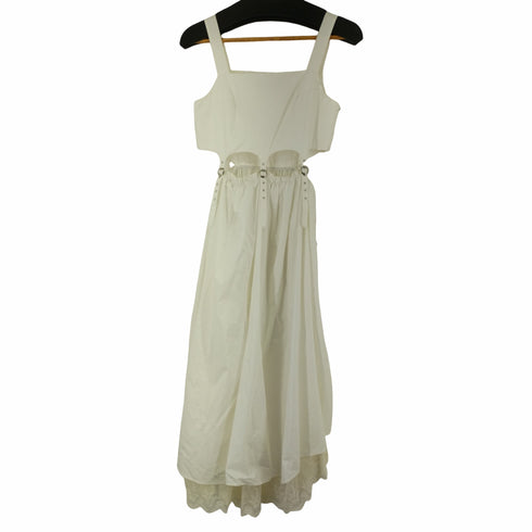 DIDDI MODA ベルトデザインレースドッキングワンピース レディース import:M