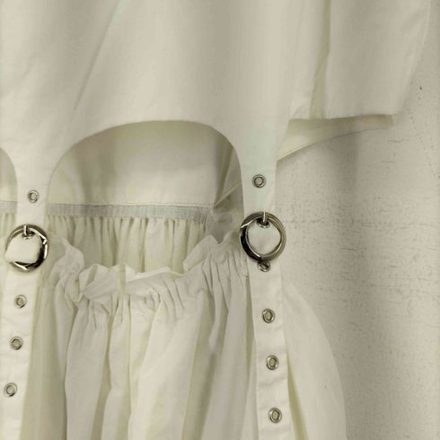 DIDDI MODA ベルトデザインレースドッキングワンピース レディース import:M