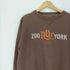 ズーヨーク ZOO YORK ロゴ プリント 前V クルーネック スウェット メンズ import:L