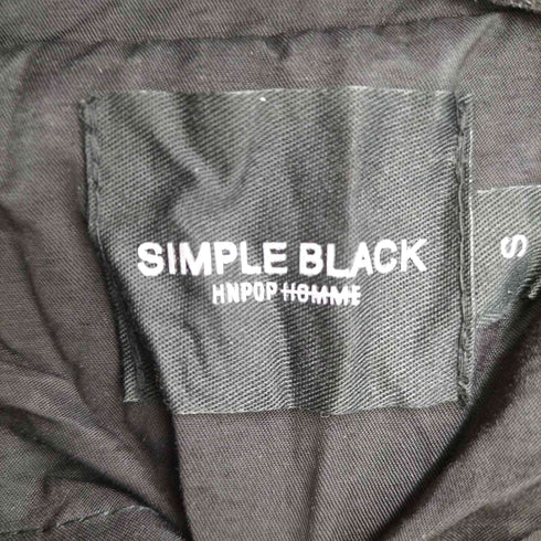 シンプルブラック SIMPLE BLACK カットオフデザイントレンチコート レディース import:S