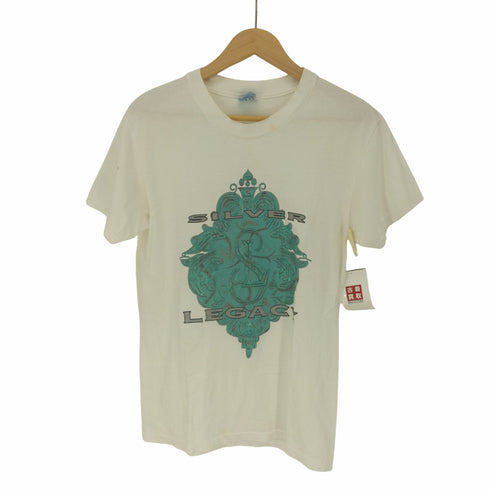 90-00S HANES ボディ リゾート 企業ロゴ プリント S/S Tシャツ メンズ import:S