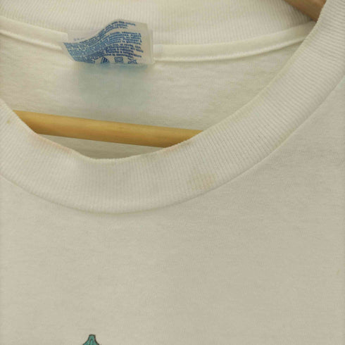 90-00S HANES ボディ リゾート 企業ロゴ プリント S/S Tシャツ メンズ import:S