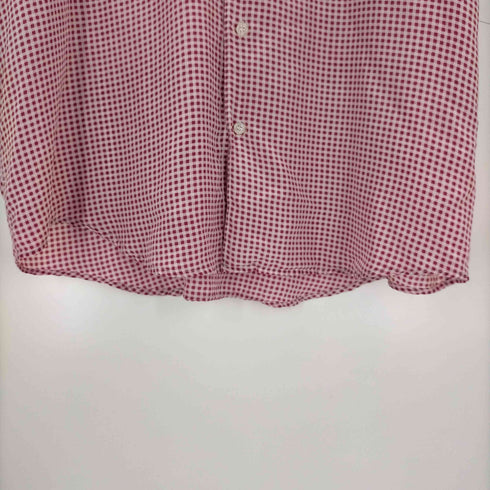コリンズ collins ギンガムチェックシルクシャツ メンズ JPN:XL