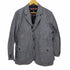 アクアスキュータム AQUASCUTUM 3B リネン混 ストライプジップアップテーラードジャケット メンズ JPN:L