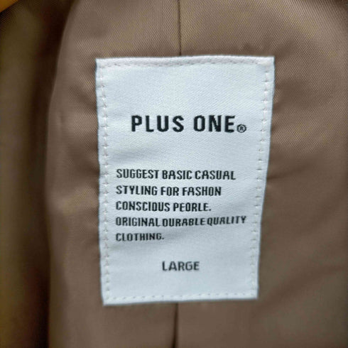 プラスワン PLUS ONE 撥水ステンカラーコート メンズ JPN:L