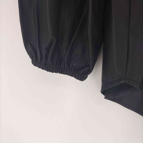 ザラ ZARA Faux Leather Shirt レディース import:S