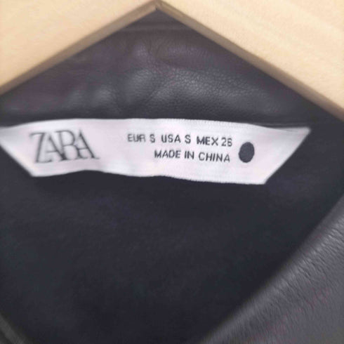 ザラ ZARA Faux Leather Shirt レディース import:S