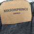 メゾンプリンス mason prince イージーワイドブラックデニムパンツ 裾ダメージ メンズ JPN:2