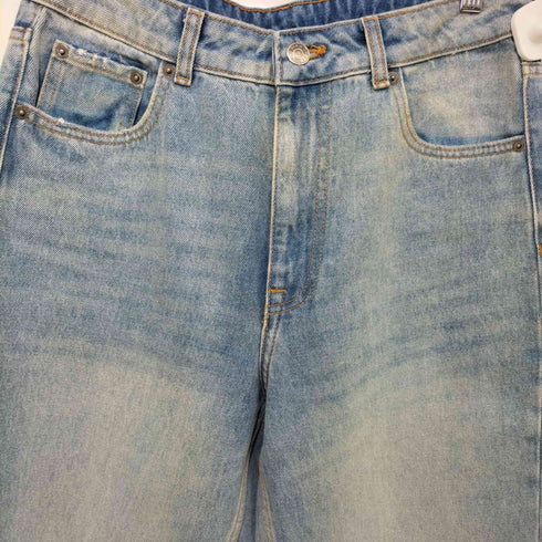 ザラ ZARA y2k 5p wide signature denim ワイドカットオフデニム メンズ