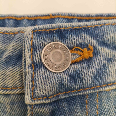 ザラ ZARA y2k 5p wide signature denim ワイドカットオフデニム メンズ
