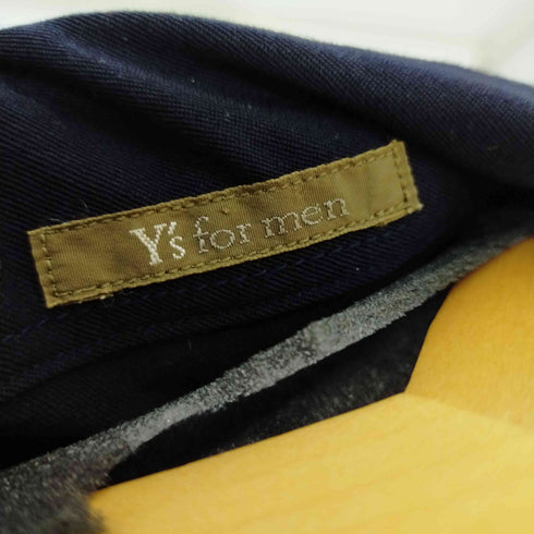 ワイズフォーメン Ys for men 1999SS 茶タグ 長袖切替開襟ウールシャツ メンズ