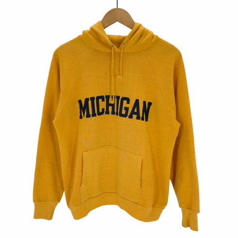 ヘルスニット Healthknit 70~80s MICHIGAN ラバープリントパーカー メンズ JPN:L