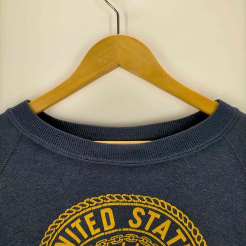 80~90s UNITED STATES NAVY プリントラグランスウェット メンズ