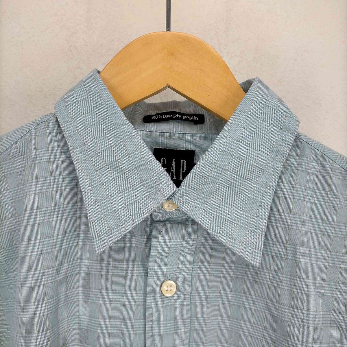 ギャップ 00s GAP 80s two ply poplin S check Gap 