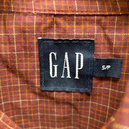 ギャップ Gap 00S 01AW チェック柄ボタンダウンシャツ メンズ JPN:S