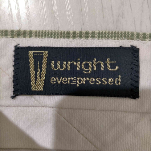 Wright ever pressed チェックパンツ メンズ