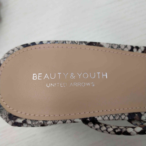ビューティーアンドユースユナイテッドアローズ BEAUTY & YOUTH UNITED ARROWS 3ストラップカーブヒールサンダル レディース EUR:37