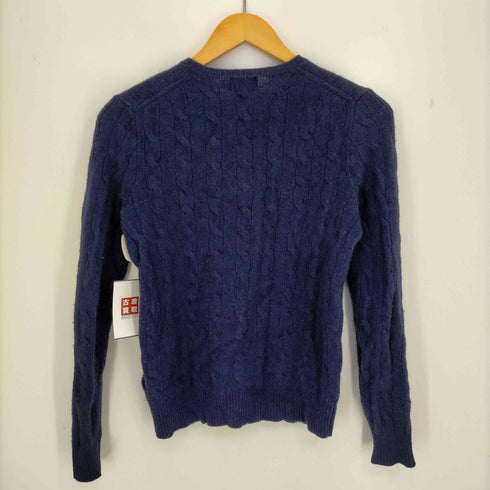 ポロラルフローレン POLO RALPH LAUREN ポニー刺繍 カシミヤ混 ウールケーブルニット レディース S P