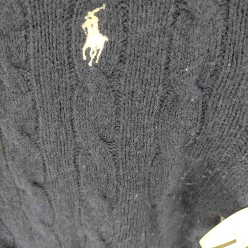 ポロラルフローレン POLO RALPH LAUREN ポニー刺繍 カシミヤ混 ウールケーブルニット レディース S P