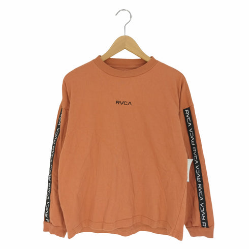 ルーカ RVCA フロントロゴ刺繍 アームロゴライン クルーネックカットソー レディース FREE