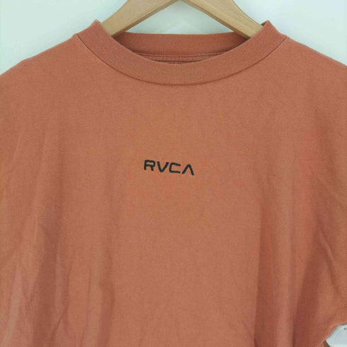 ルーカ RVCA フロントロゴ刺繍 アームロゴライン クルーネックカットソー レディース FREE
