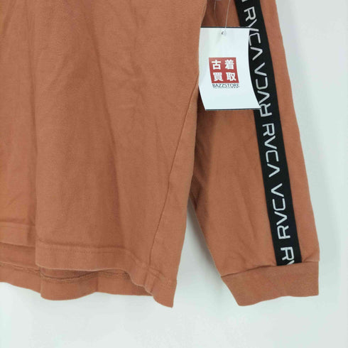 ルーカ RVCA フロントロゴ刺繍 アームロゴライン クルーネックカットソー レディース FREE