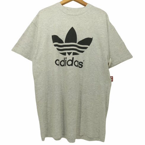 アディダスオリジナルス adidas Originals 80s USA製 万国旗タグ シングルステッチ トレフォイルロゴクルーネックTシャツ メンズ import:L