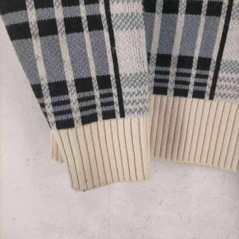 トミーヒルフィガー TOMMY HILFIGER oversized fit bold check sweater メンズ import:S