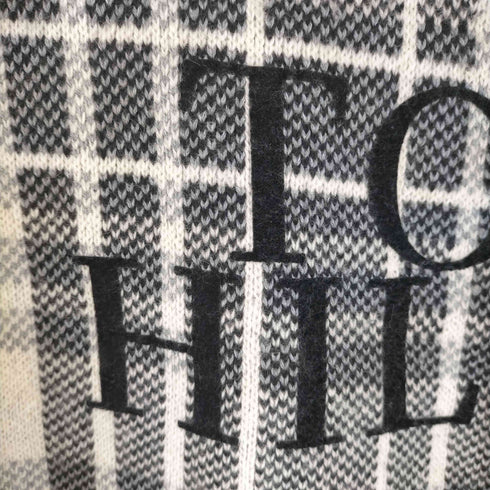 トミーヒルフィガー TOMMY HILFIGER oversized fit bold check sweater メンズ import:S