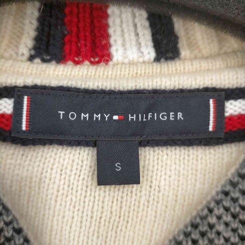トミーヒルフィガー TOMMY HILFIGER oversized fit bold check sweater メンズ import:S