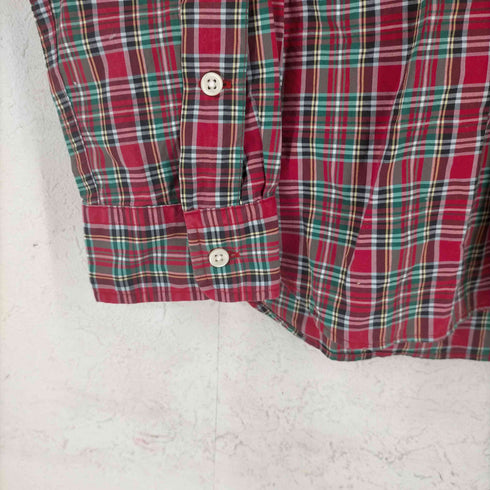 ラルフローレン RALPH LAUREN フラップ タータンチェック BDシャツ メンズ import:M
