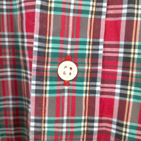 ラルフローレン RALPH LAUREN フラップ タータンチェック BDシャツ メンズ import:M