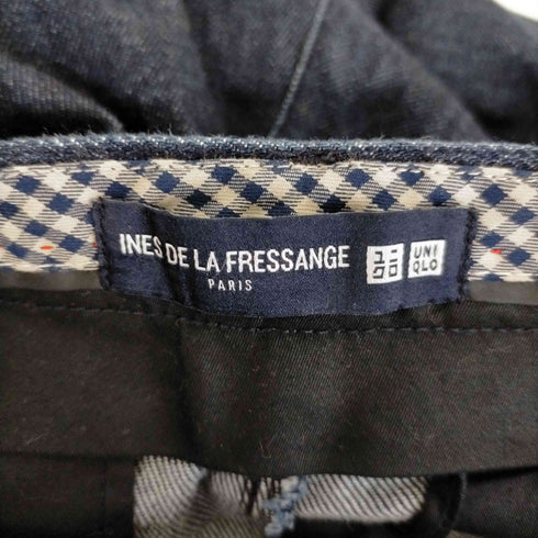 ユニクロイネスドラフレサンジュ UNIQLO INES DE LA FRESSANGE デニムタックワイドパンツ レディース 61cm