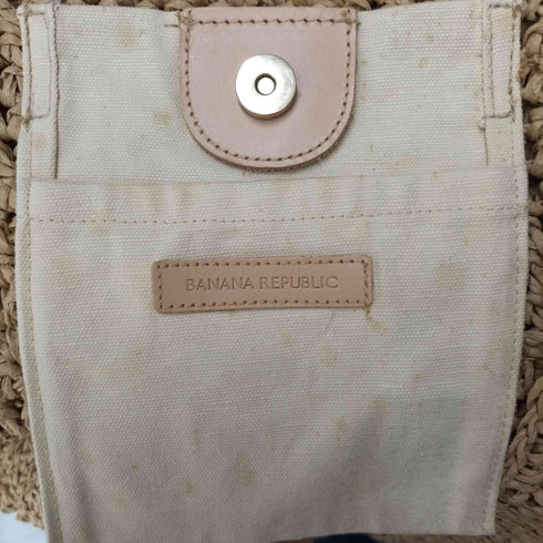 バナナリパブリック BANANA REPUBLIC WVN STRAW TOTE ワラ カゴバッグ ストロー トート レディース