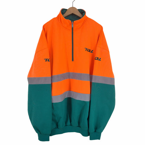 TOLL バイカラー ハーフジップ ワーカージャケット メンズ