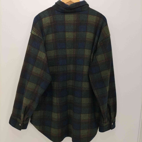 BENCHILINE 90~2000s チェック柄フリース長袖シャツ メンズ import:XL