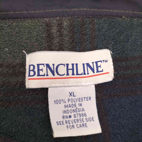 BENCHILINE 90~2000s チェック柄フリース長袖シャツ メンズ import:XL