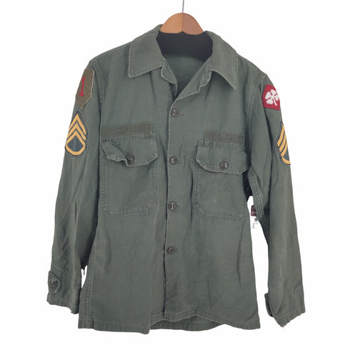 ユーエスアーミー US ARMY 60S 64年会計 2nd OG107 SATTEN SHIRT メンズ