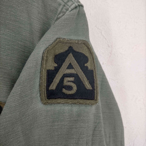 ユーエスアーミー US ARMY 60S 68年会計 NAM戦 5th OG107 コットンサテン ユーティリティシャツ メンズ