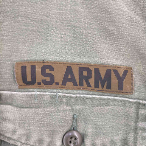 ユーエスアーミー US ARMY 60S 68年会計 NAM戦 5th OG107 コットンサテン ユーティリティシャツ メンズ